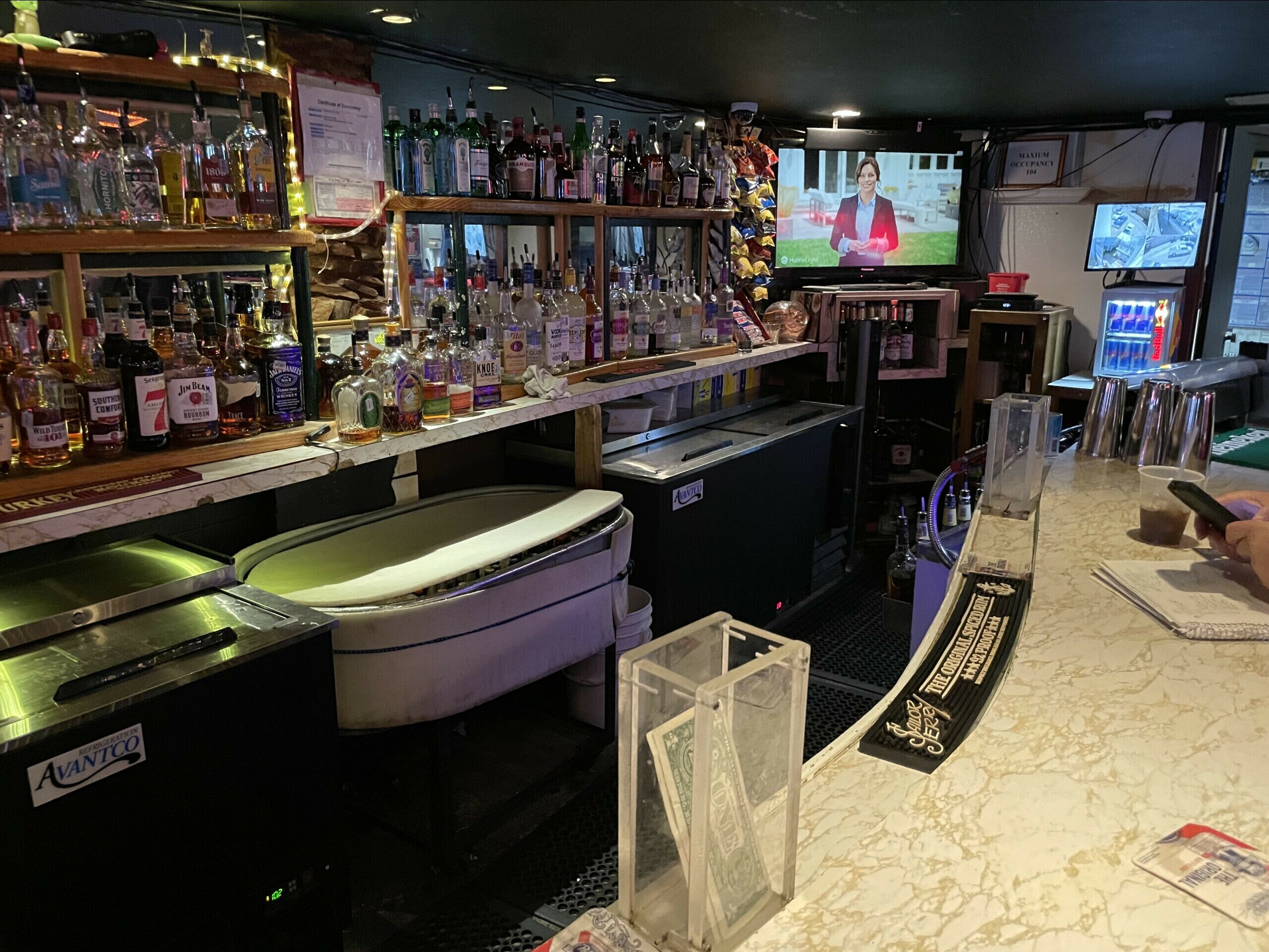 The bar at The Goat
